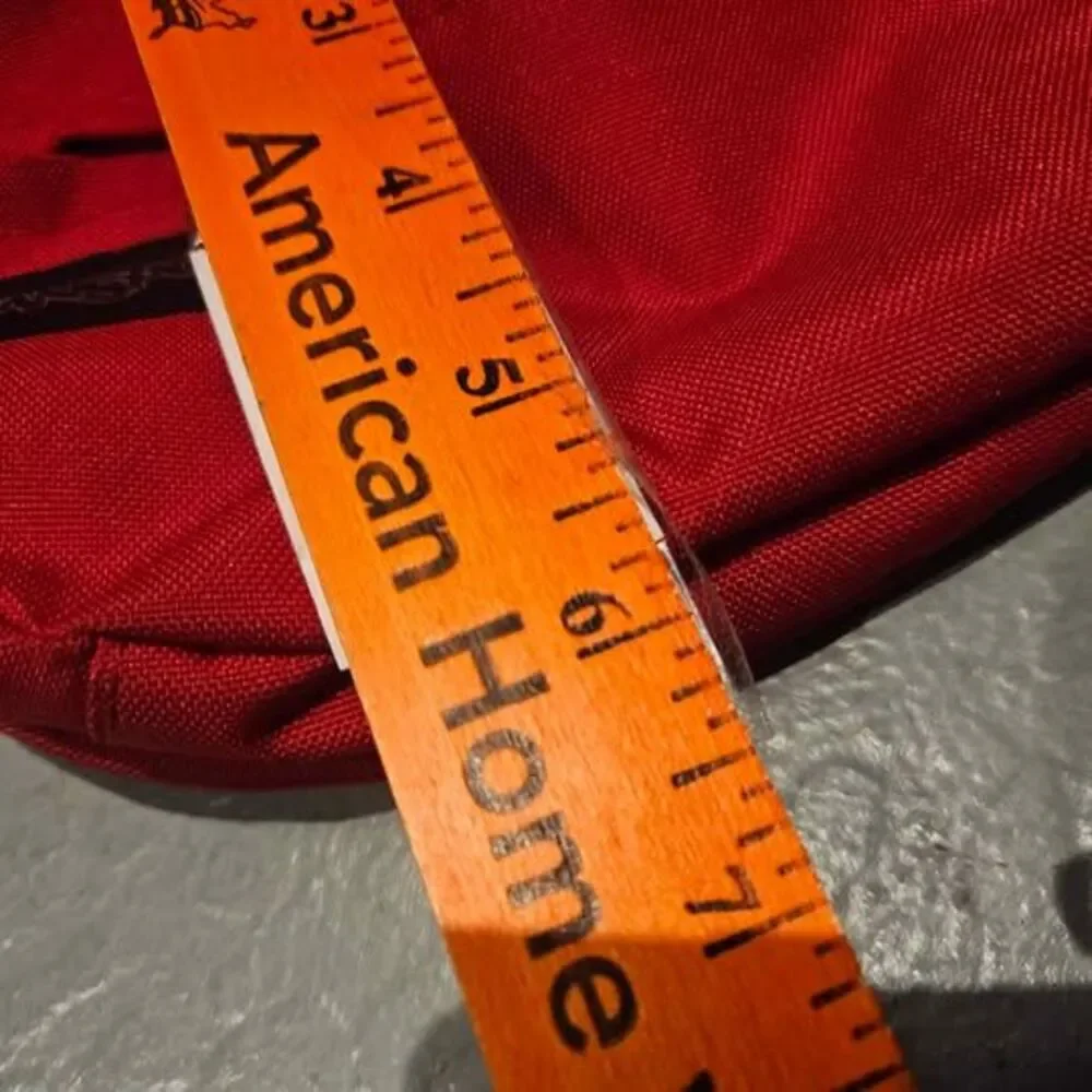 Jansport Red Canvas Fanny Pouch Belt Bag 10